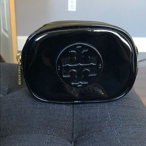 Tory Burch mini patent leather makeup case
